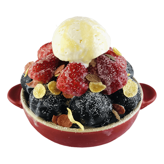 Christmas Special-Strawberry Brownie Snow Ice
